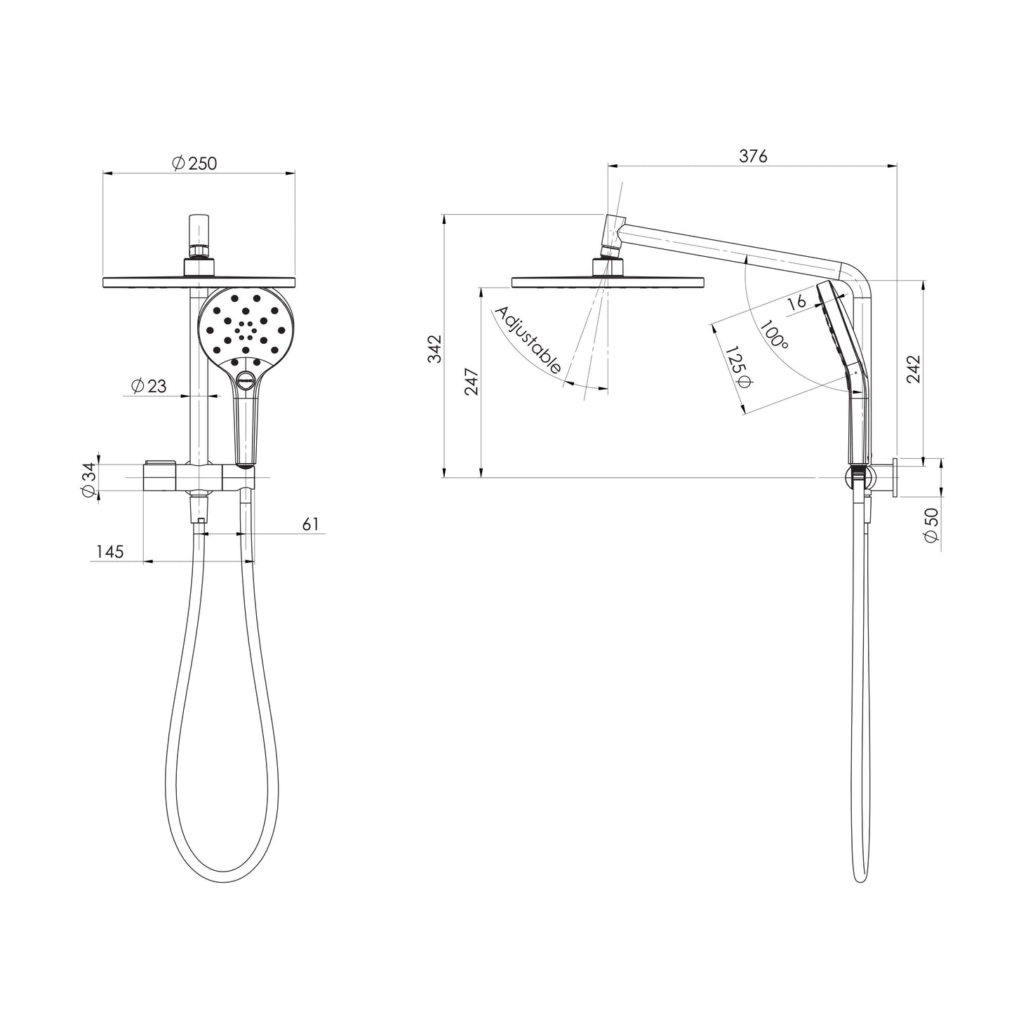 Ormond Compact Twin Shower