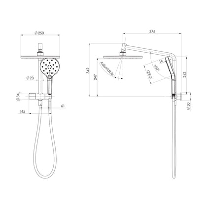 Ormond Compact Twin Shower