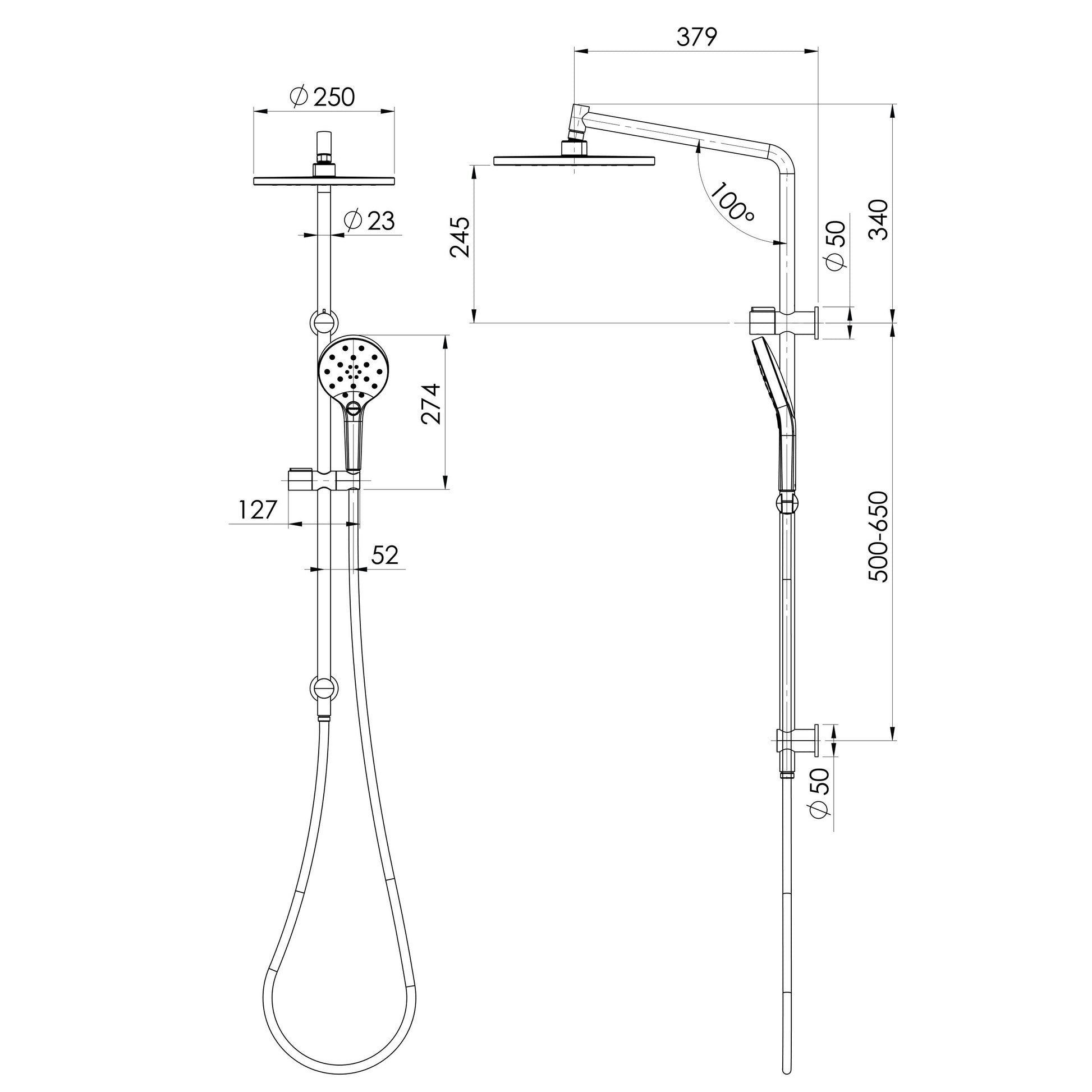 Ormond Twin Shower