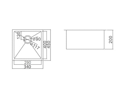 IMPACT 23L Undermount Sink