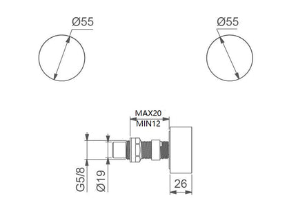 VIVO Wall Top Assembly  with Spindle cartridge