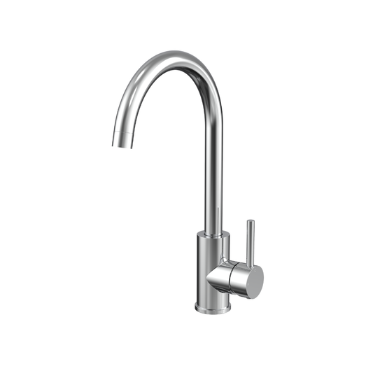 Veil Kitchen Sink Mixer in Sterling Chrome