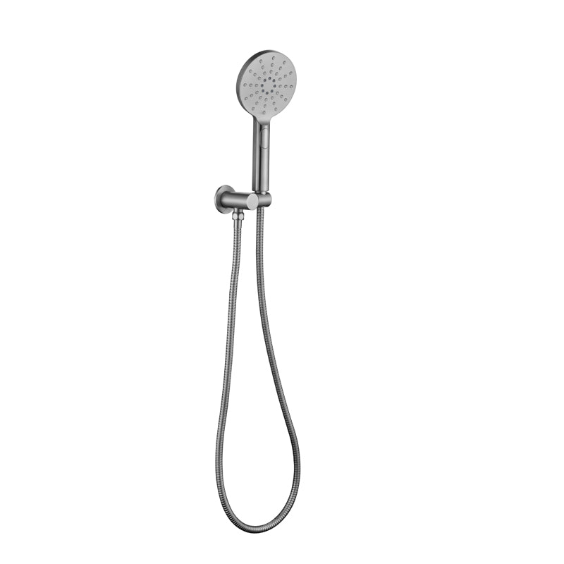 RAINJET Shower Head (3 function)  on bracket (Elbow built in) metal hose