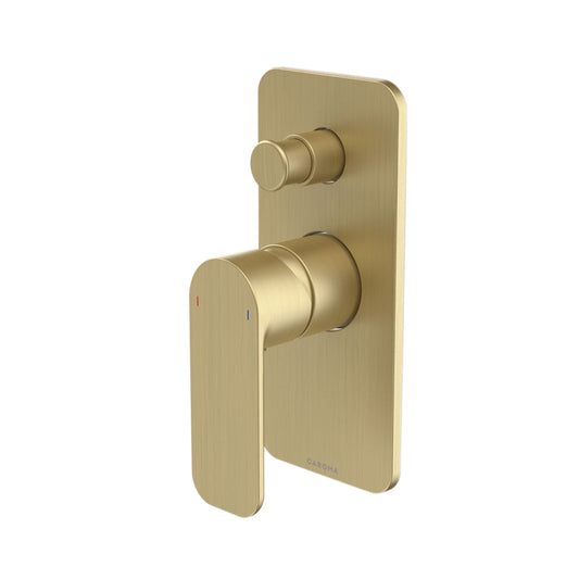 Caroma Luna Bath-Shower Mixer with Diverter Brushed Brass