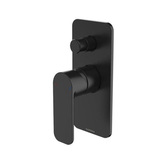 Caroma Luna Bath-Shower Mixer with Diverter Black
