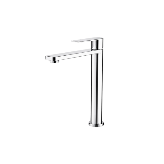 Orvieon Velora Tall Basin Mixer in Sterling Chrome