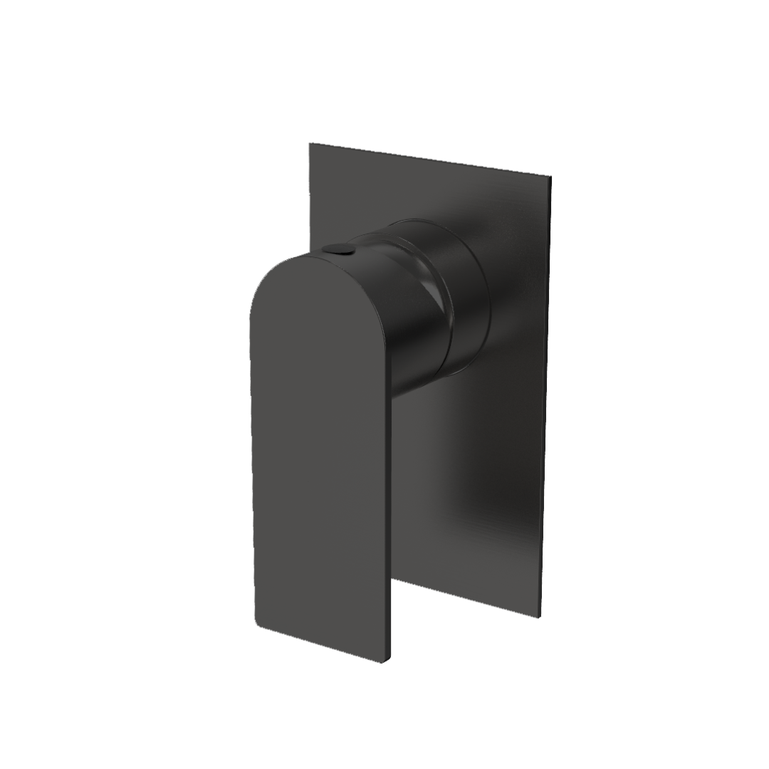 Orvieon Velora Wall Mixer in Noir Obsidian