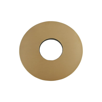 80mm Brushed Yellow Gold Round Cover Plate For Wall Mixer / Diverter Bottom Part / Wall Spout