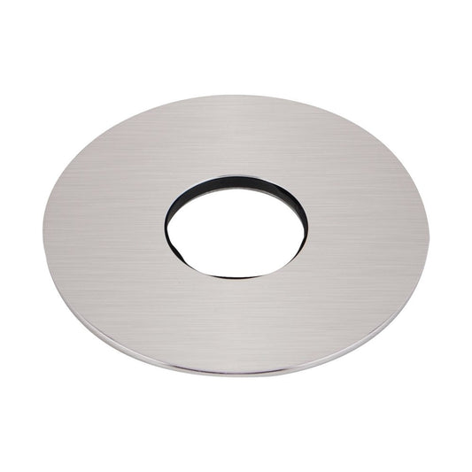 80mm Brushed Nickel Round Cover Plate For Wall Mixer / Diverter Bottom Part / Wall Spout
