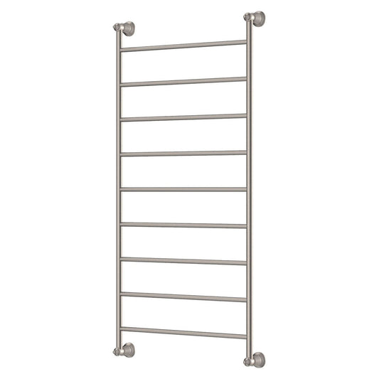 Fienza Lillian Heated Towel Rail 600 x 1200mm Brushed Nickel
