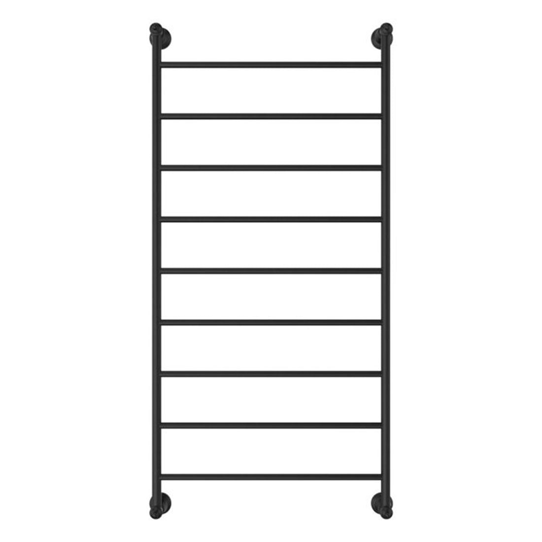 Fienza Lillian Heated Towel Rail 600 x 1200mm Matte Black