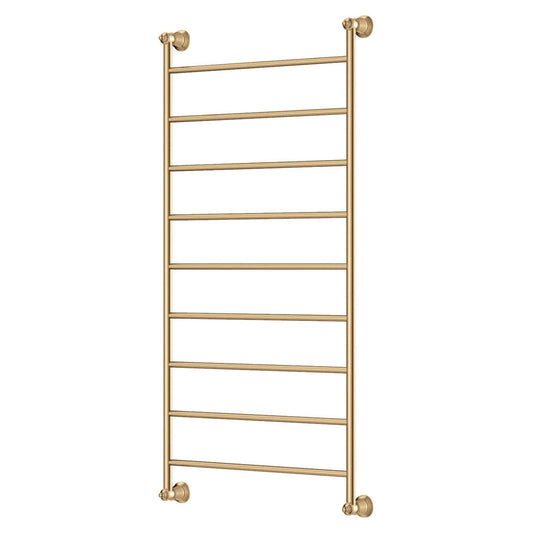 Fienza Lillian Heated Towel Rail 600 x 1200mm Urban Brass