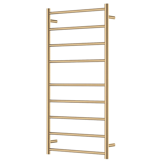 Fienza Isabella Heated Towel Rail 600 x 1200mm Urban Brass
