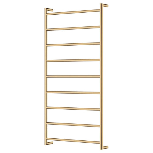 Fienza Kaya Heated Towel Rail 600 x 1200mm Urban Brass