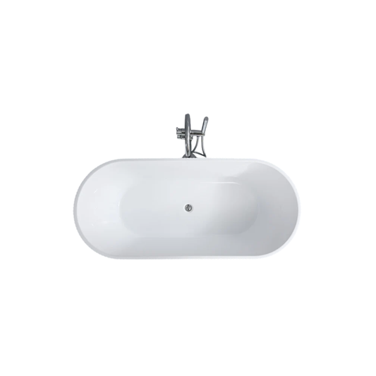 Rovane Fluted Bathtub 1500mm Gloss White