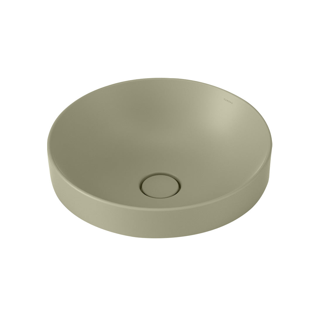 Caroma Liano II 400mm Round Inset Basin Matte Green