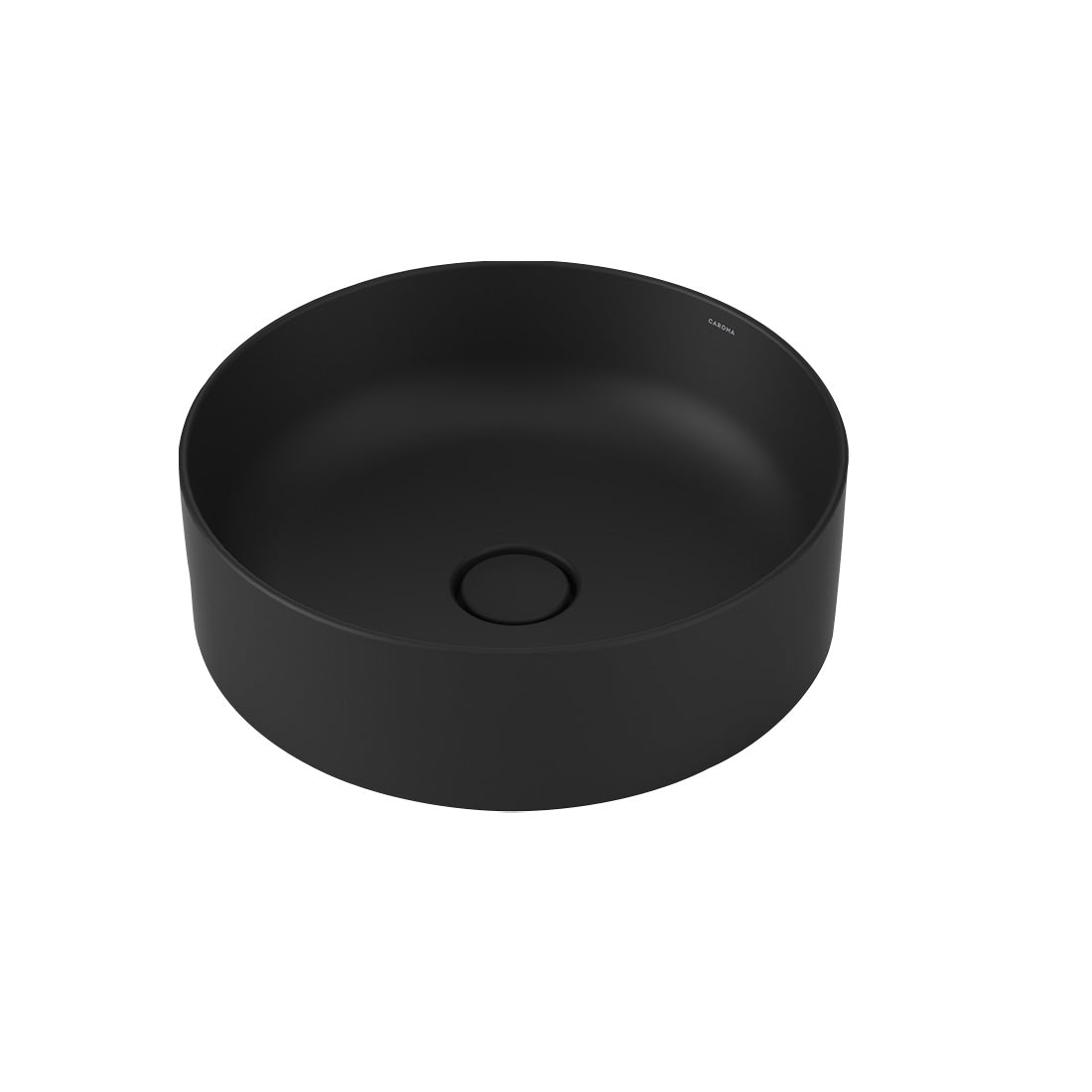 Caroma Liano II 400mm Round Above Counter Basin Matte Black