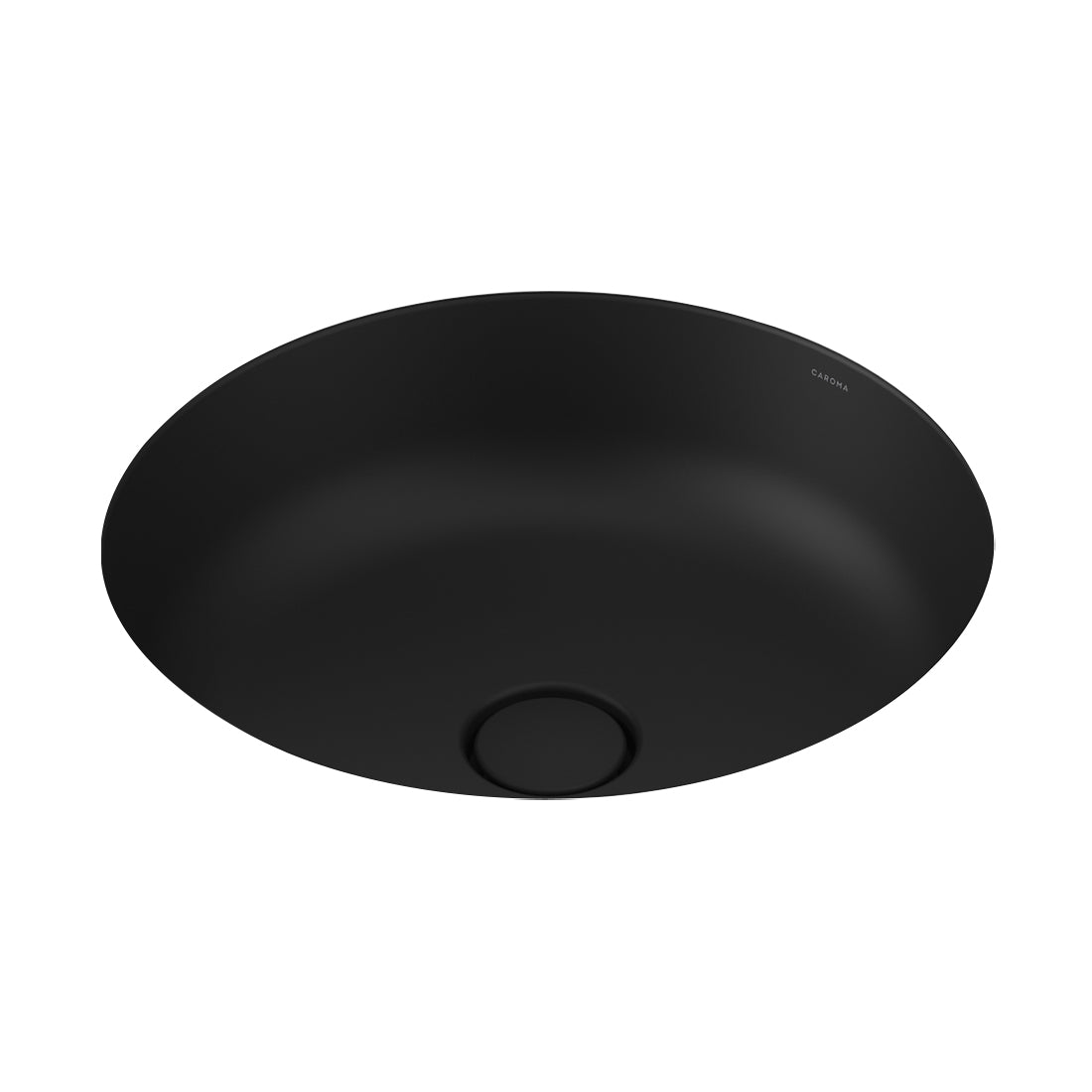 Caroma Liano II 440mm Round Under/Over Counter Basin Matte Black