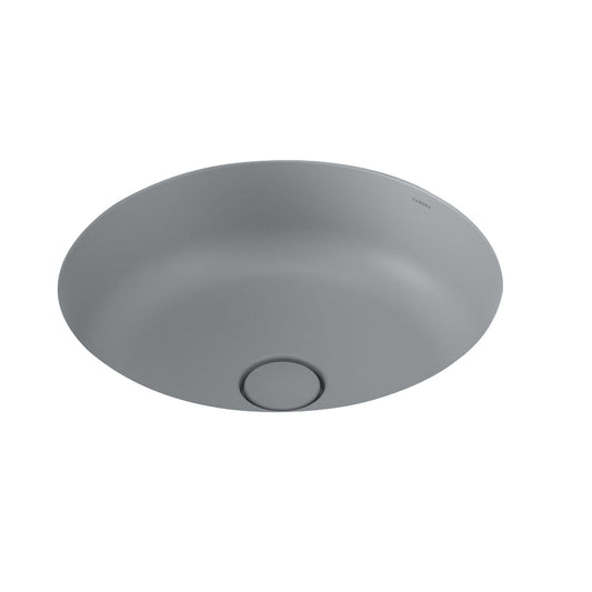Caroma Liano II 440mm Round Under/Over Counter Basin Matte Grey