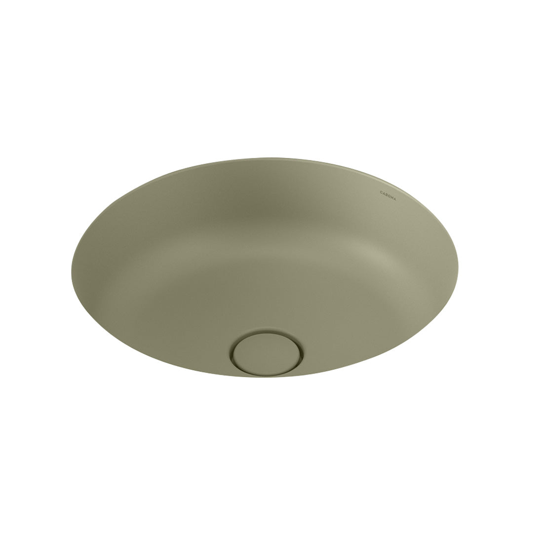 Caroma Liano II 440mm Round Under/Over Counter Basin Matte Green