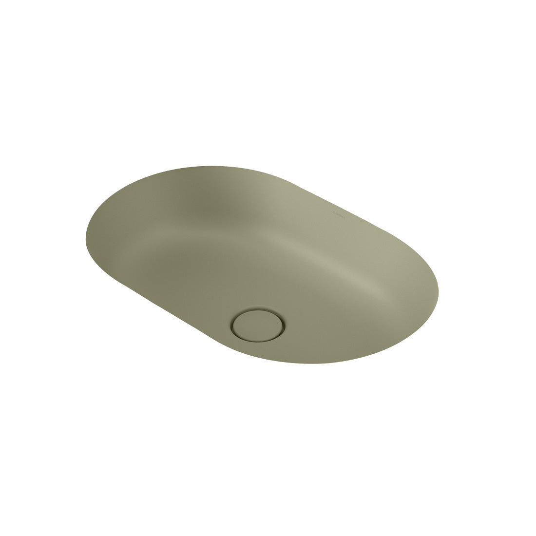 Caroma Liano II 580mm Pill Under/Over Counter Basin Matte Green