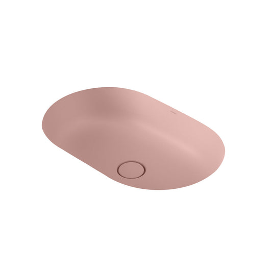 Caroma Liano II 580mm Pill Under/Over Counter Basin Matte Pink