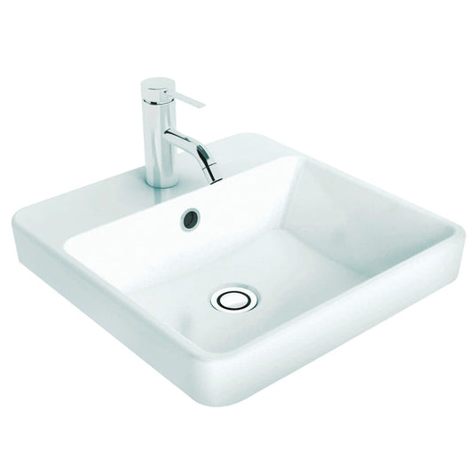 Caroma Carboni Seamless Inset Vanity Basin 1 Taphole