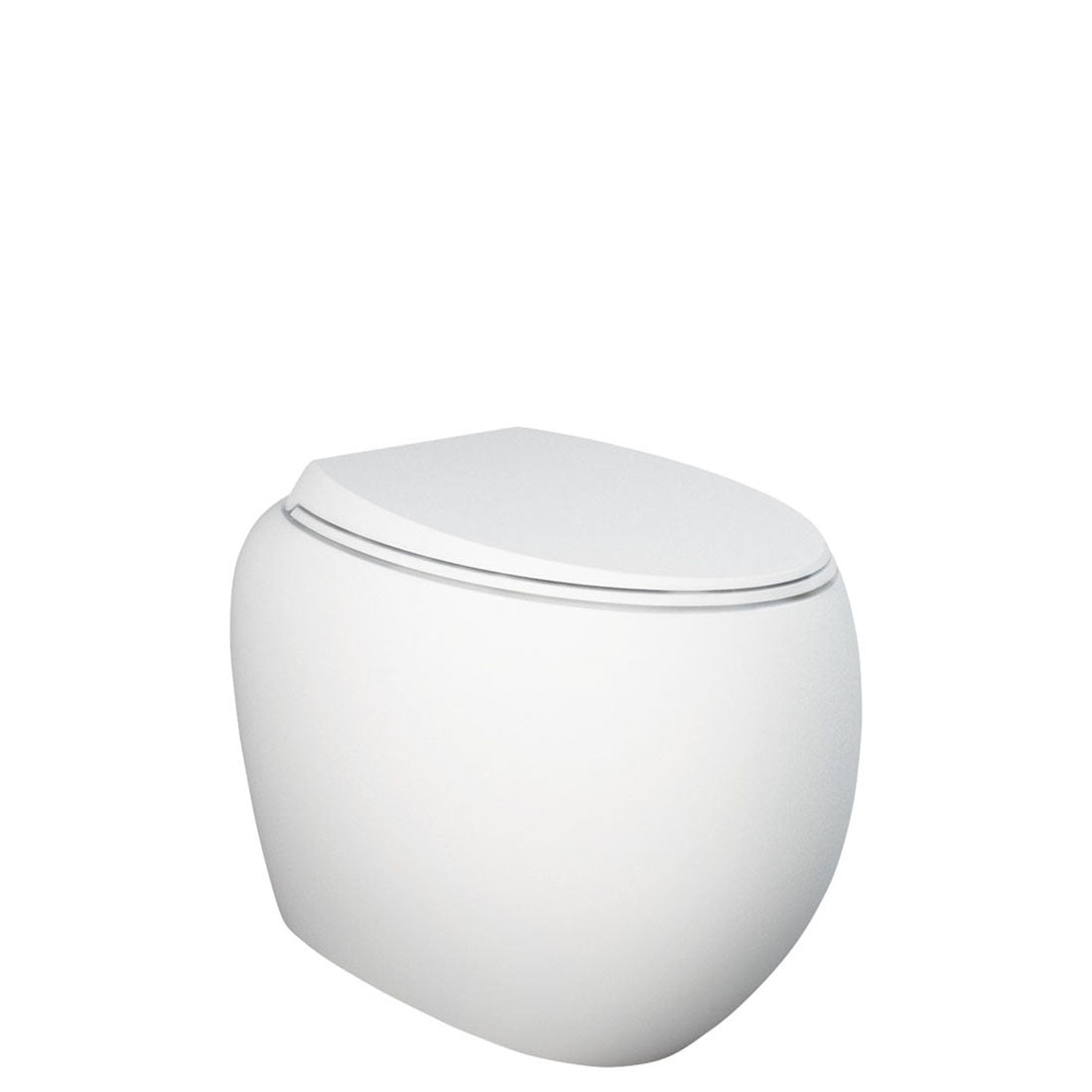 Fienza RAK Cloud Wall-Faced Toilet Suite, Matte White, P-Trap