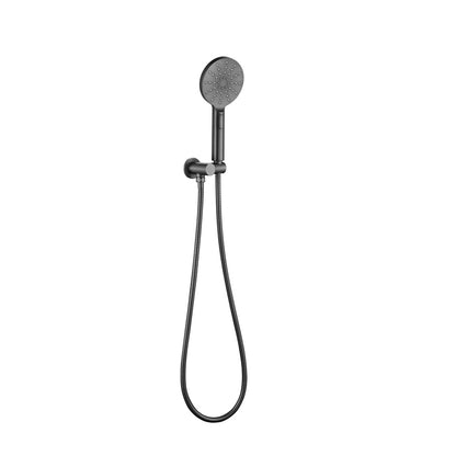 RAINJET Shower Head (3 function)  on bracket (Elbow built in) metal hose