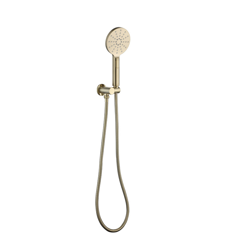 RAINJET Shower Head (3 function)  on bracket (Elbow built in) metal hose