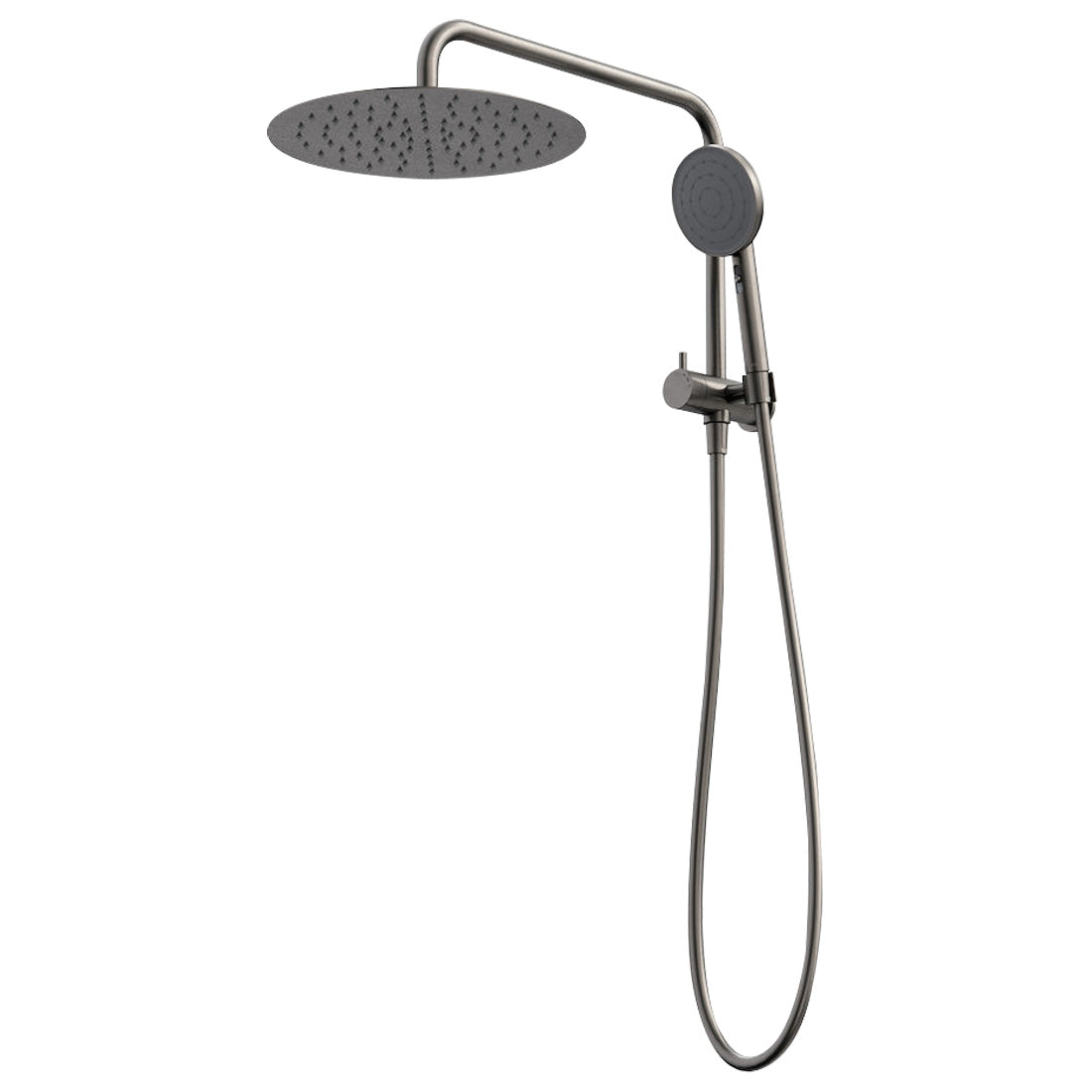 Caroma Urbane II Compact Twin Shower Gunmetal