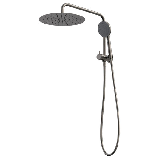 Caroma Urbane II Compact Twin Shower Gunmetal