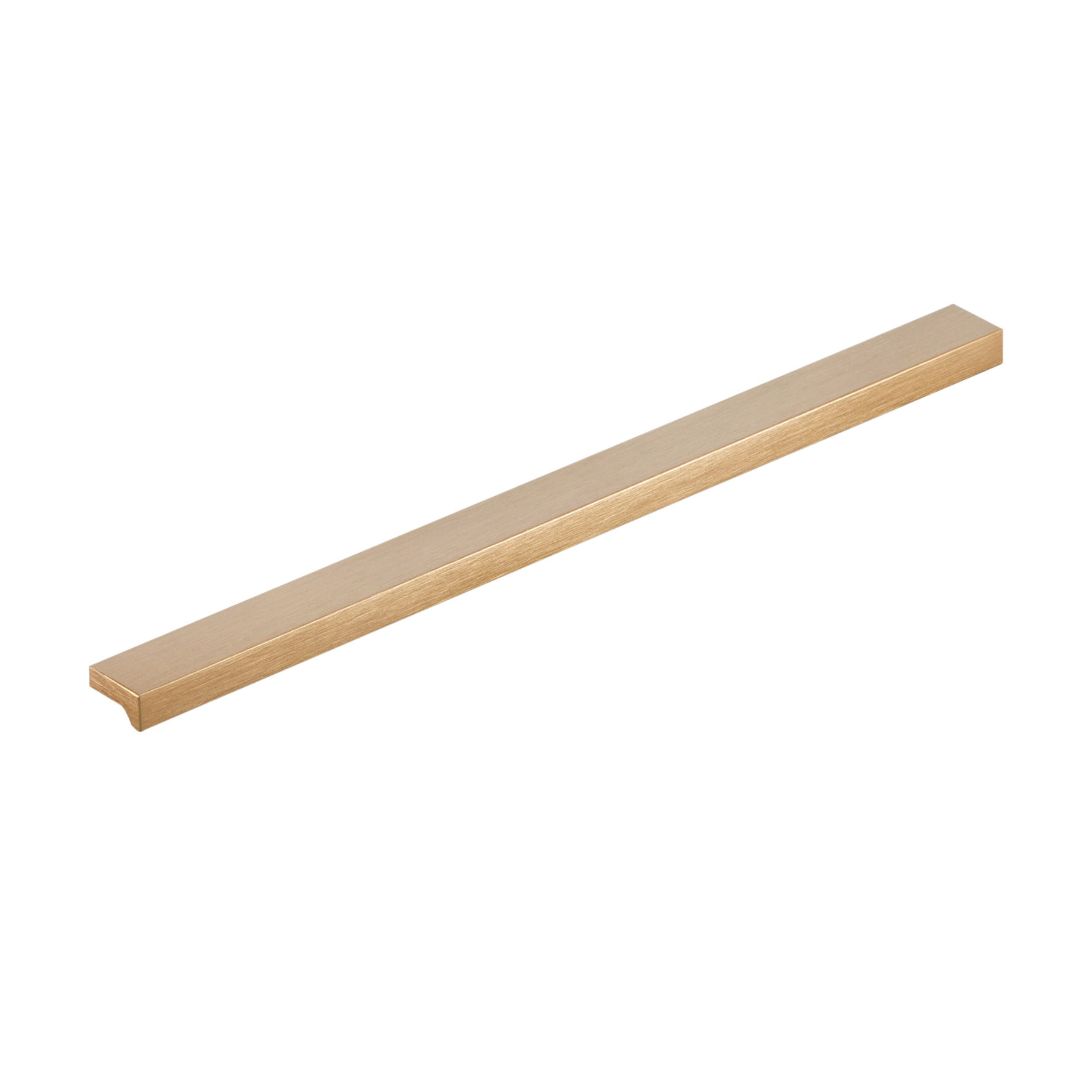 Momo Angle Pull Handle 192mm In Brushed Dark Brass