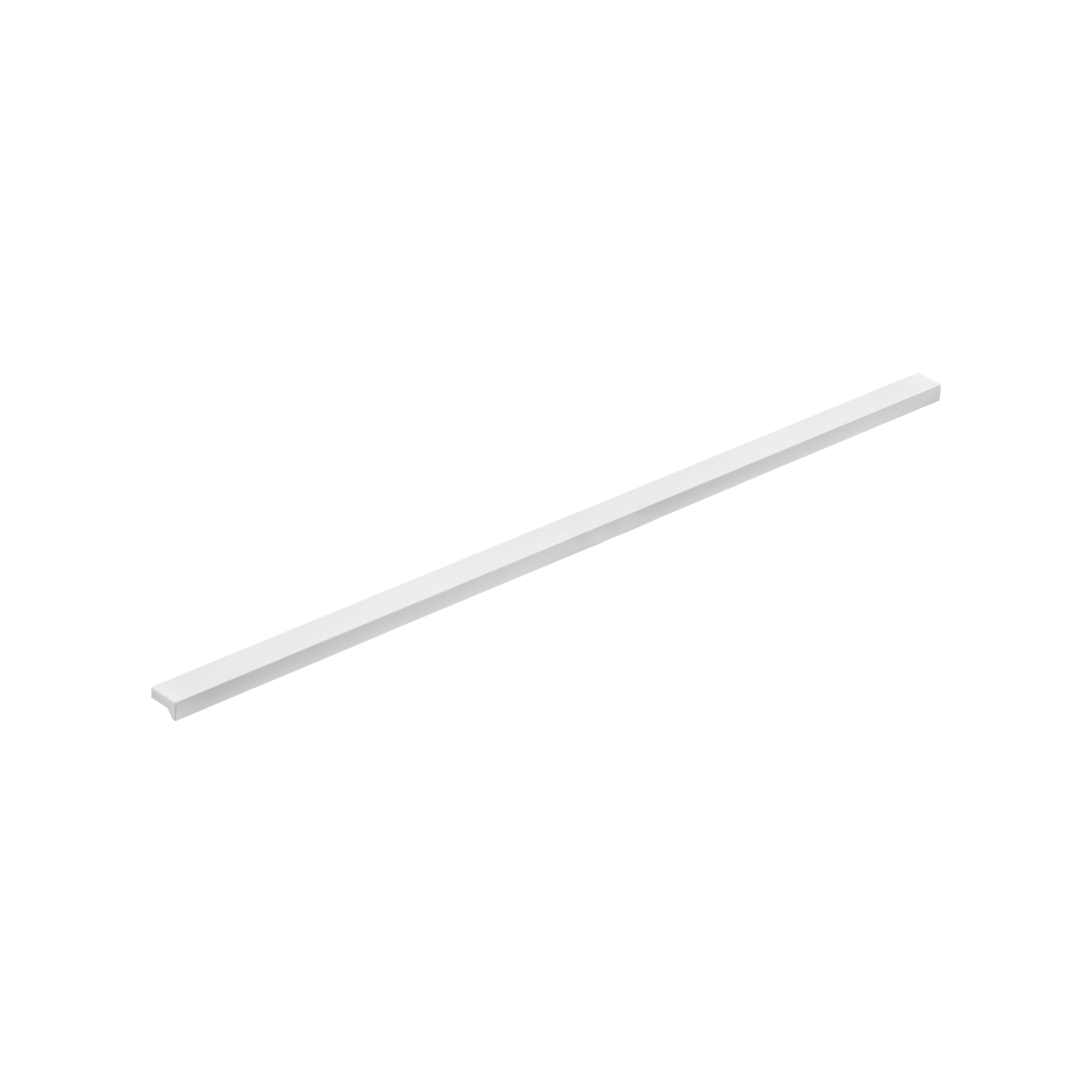 Momo Angle Pull Handle 480mm in Matt White