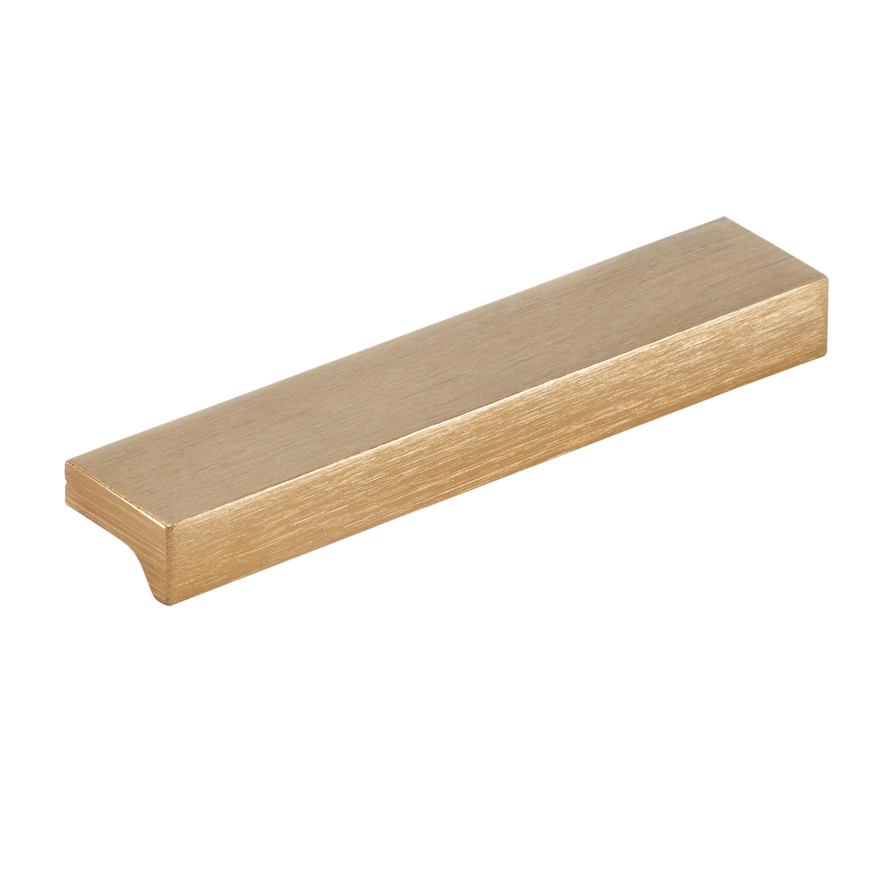 Momo Angle Pull Handle 64mm In Brushed Dark Brass
