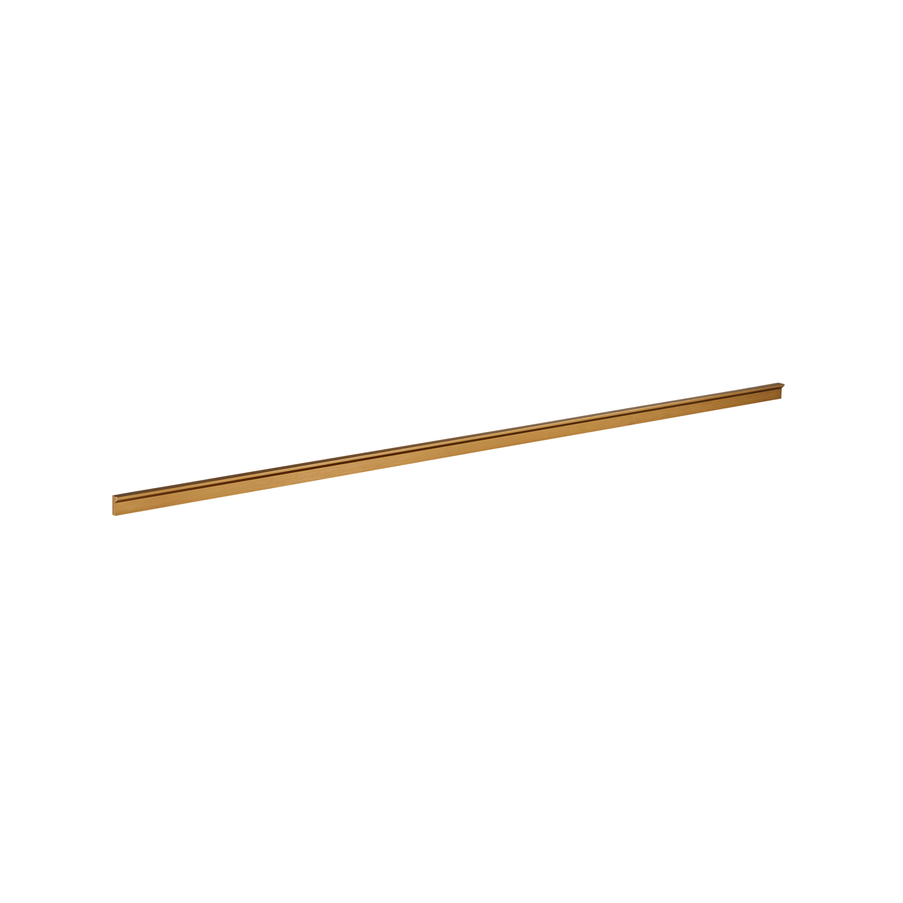 Momo Angle Pull Handle 640mm in Brushed Dark Brass (2)