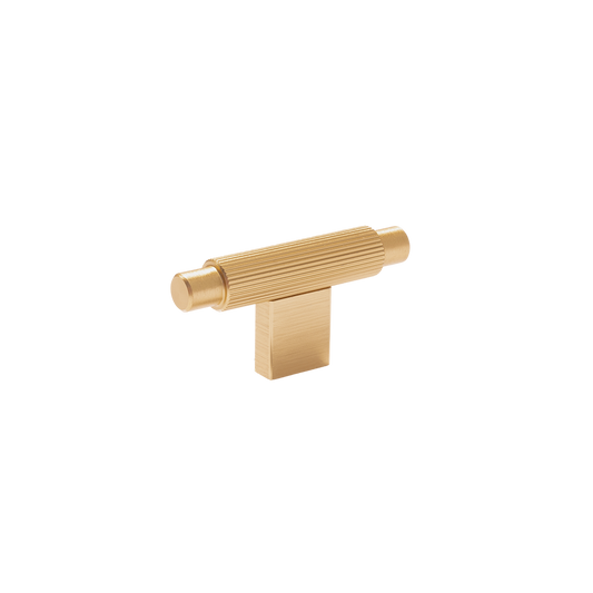 Momo Arpa T Knob 70mm In Brushed Dark Brass