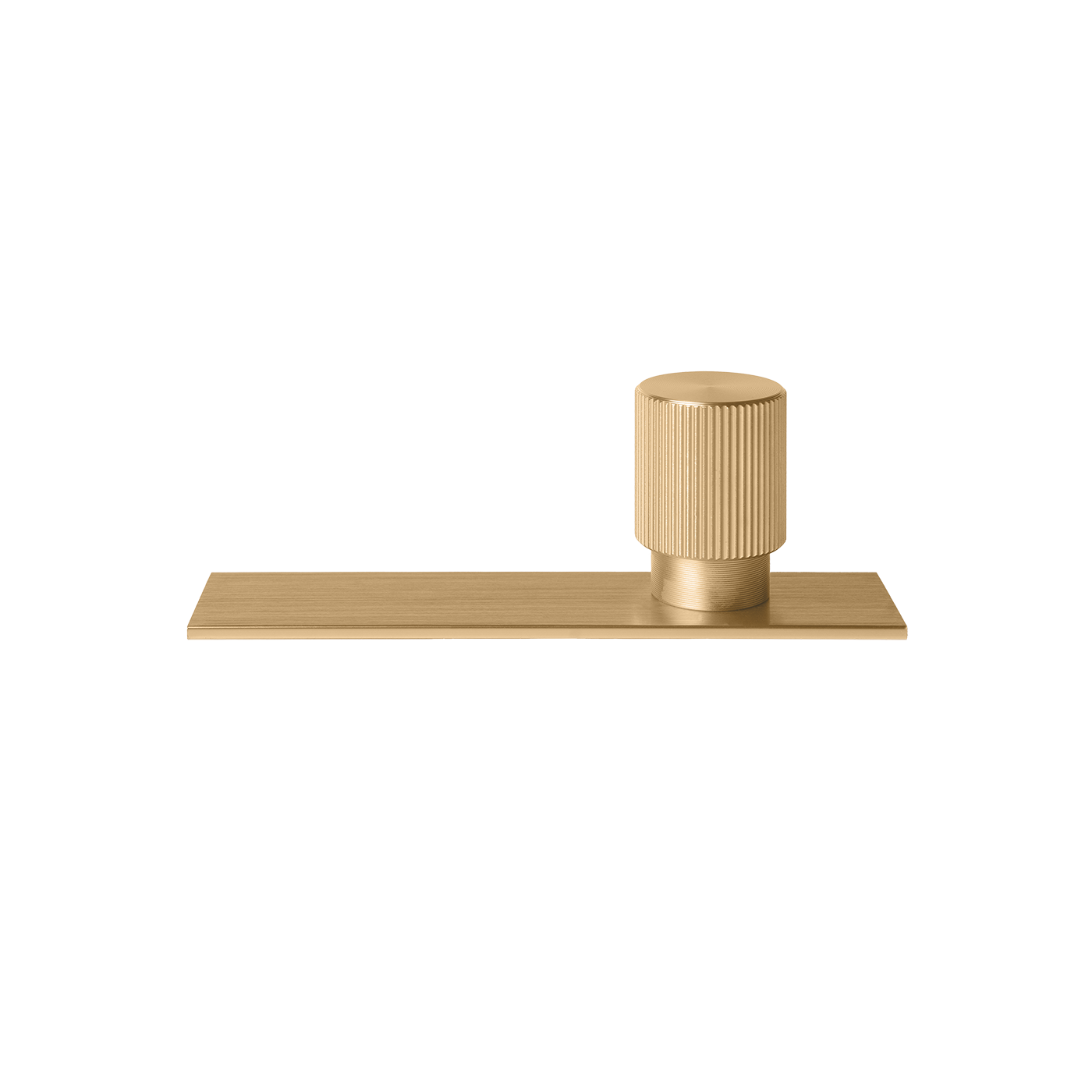 Momo Arpa Round Knob and Backplate 22mm in Brushed Dark Brass