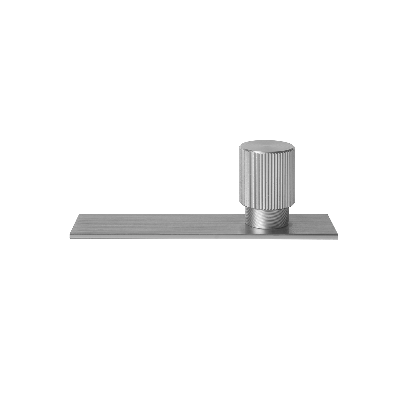 Momo Arpa Round Knob and Backplate 22mm in Dull Brushed Nickel (1)