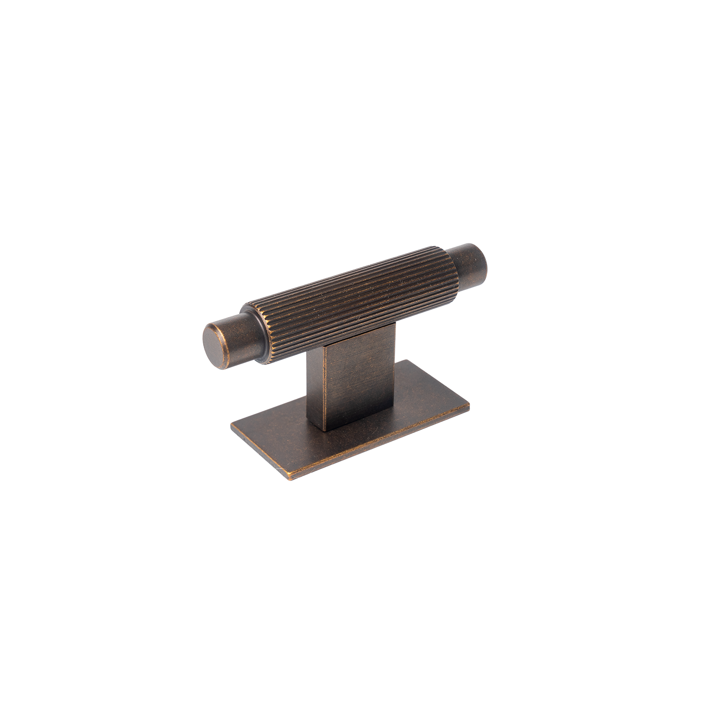 Momo Arpa T Knob And Backplate 70mm In Antique Brass