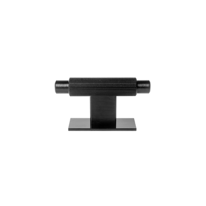 Momo Arpa T Knob and Backplate 70mm In Brushed Black (1)