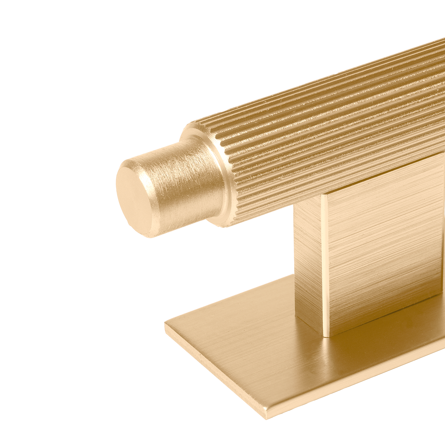 Momo Arpa T Knob and Backplate 70mm in Brushed Dark Brass (2)