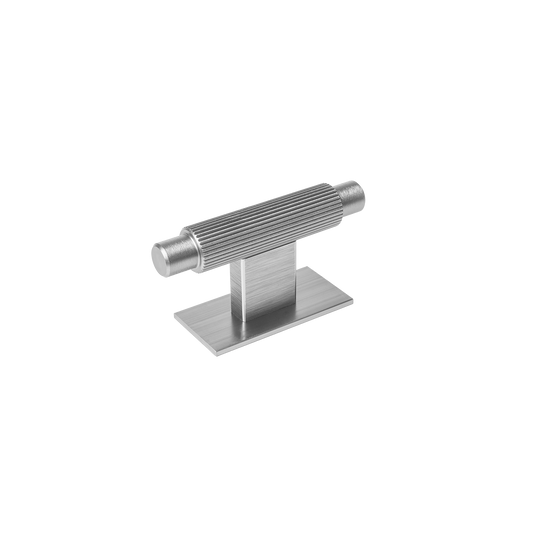 Momo Arpa T Knob and Backplate 70mm In Dull Brushed Nickel