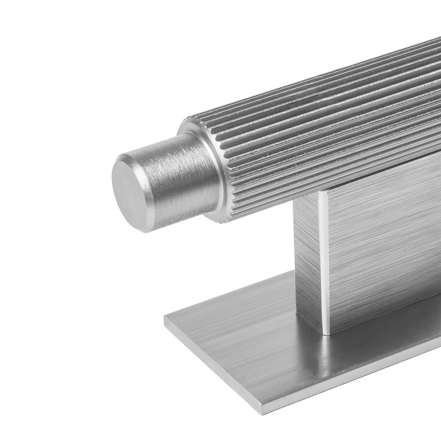Momo Arpa T Knob and Backplate 70mm in Dull Brushed Nickel (2)