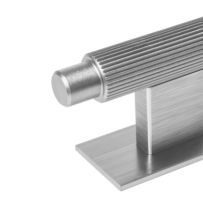 Momo Arpa T Knob and Backplate 70mm in Dull Brushed Nickel (2)