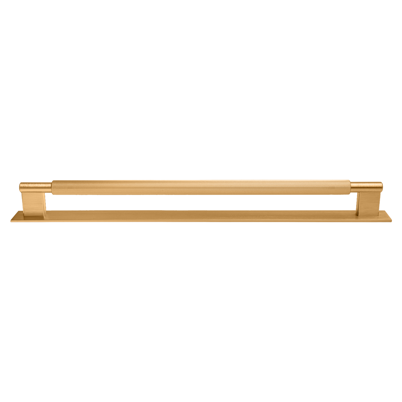 Momo Arpa D Handle and Backplate 320mm In Brushed Dark Brass (1)