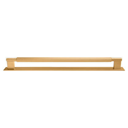 Momo Arpa D Handle and Backplate 320mm In Brushed Dark Brass (1)
