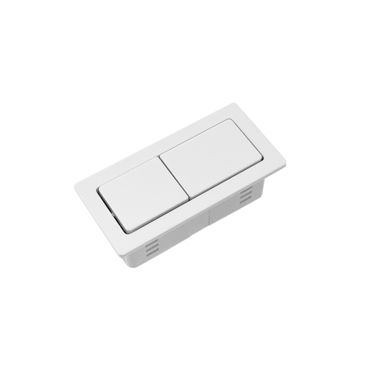 Gloss White Back To Wall Cistern Buttons