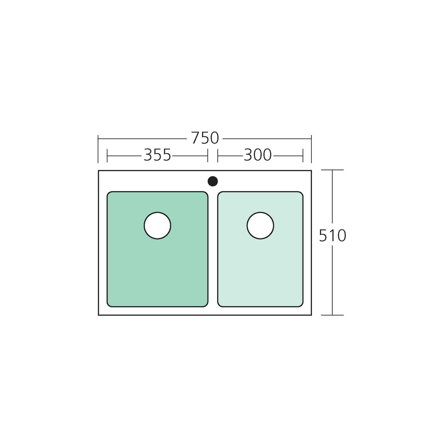 Apollo 1 & 3/4 Bowl Sink