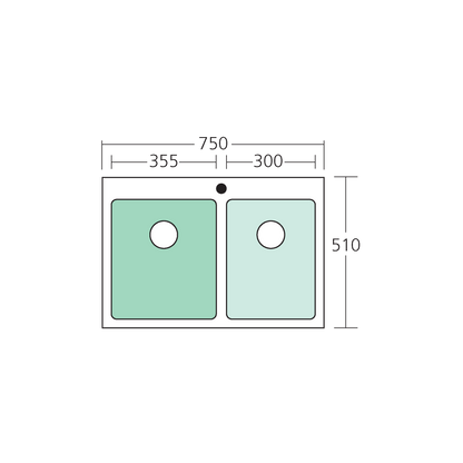 Apollo 1 & 3/4 Bowl Sink